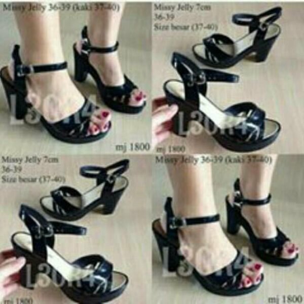 Sepatu Jelly Heels IMPORT Merek BARA BARA