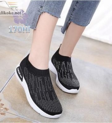 Sepatu Wanita Slip On Sock Rain 170