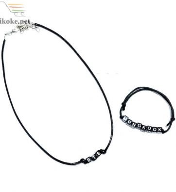 Kalung Dan Gelang Monochrome Hitam