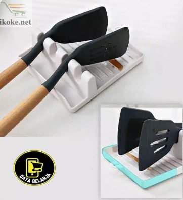 Tatakan Holder Spatula Sendok Sumpit Tutup Panci Warna Putih