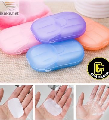 SABUN KERTAS CUCI TANGAN DISPOSABLE HAND WASHING TABLET TRAVEL TOILET