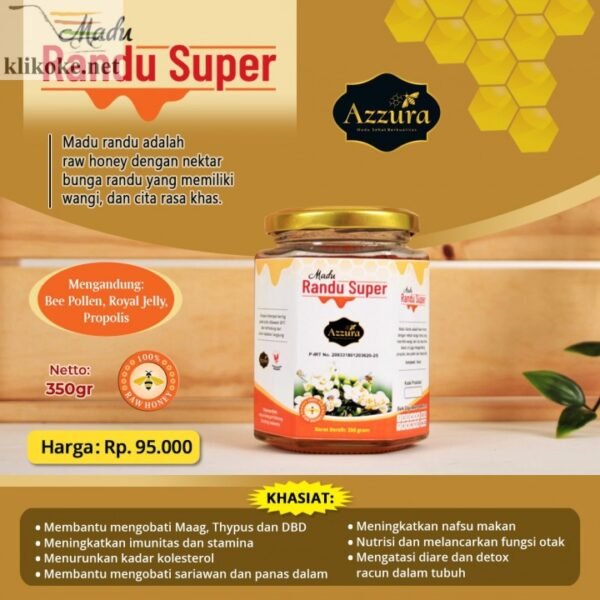 Madu Murni Randu Super Azzura 350gr